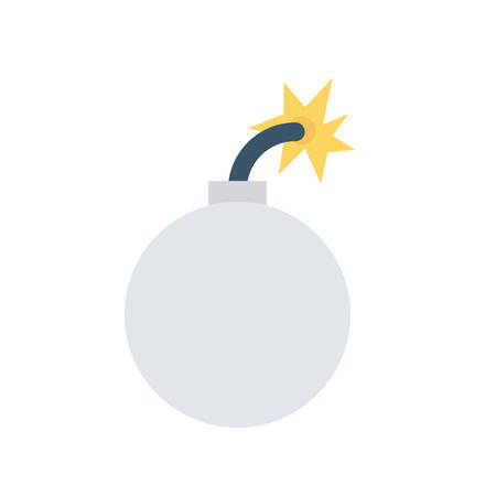 Explosive bomb Halloween themed icon.のイラスト素材