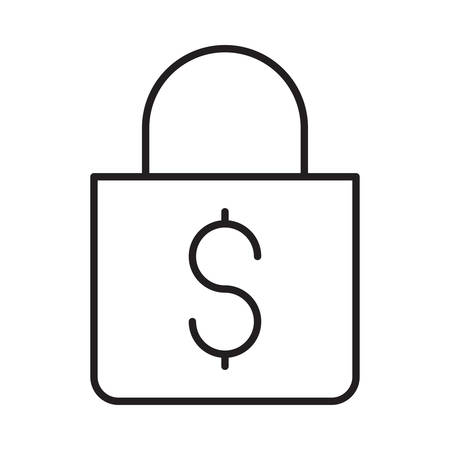 padlock in vector illustrationのイラスト素材