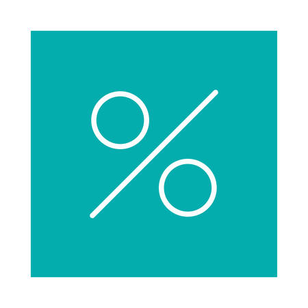 A sale icon on green background, vector illustration.のイラスト素材