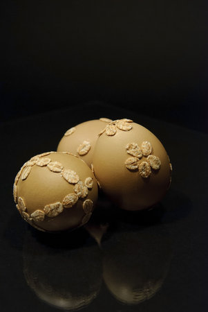 Eastern eggs with cereals