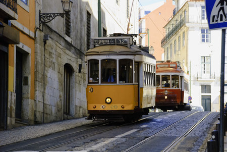 Old tram, Lisbon