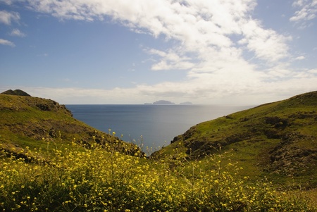 View to Desert islands, Madeira, Portugalの写真素材