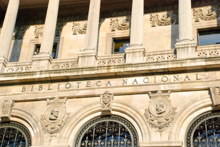 Spanish National Library, Madrid, Spainのeditorial素材