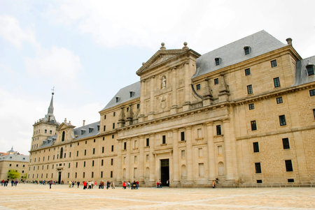 El Escorial monastery, Madrid, Spainのeditorial素材
