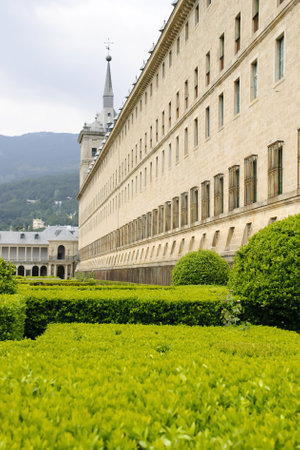 El Escorial monastery, Madrid, Spainのeditorial素材