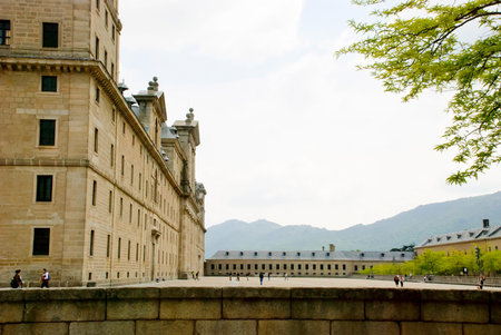 El Escorial monastery, Madrid, Spainのeditorial素材