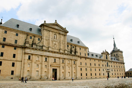 El Escorial monastery, Madrid, Spainのeditorial素材
