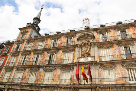 Plaza Mayor, Madrid, Spainのeditorial素材