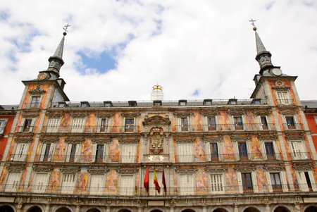 Plaza Mayor, Madrid, Spainのeditorial素材