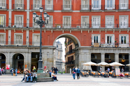 Plaza Mayor, Madrid, Spainのeditorial素材