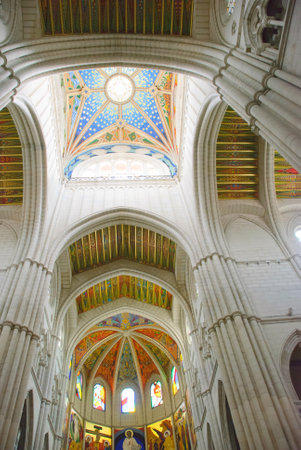 Ceiling of San Francisco el Grande church, Madrid, Spainのeditorial素材