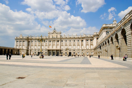 Royal palace, Palacio real, Madrid, Spainのeditorial素材