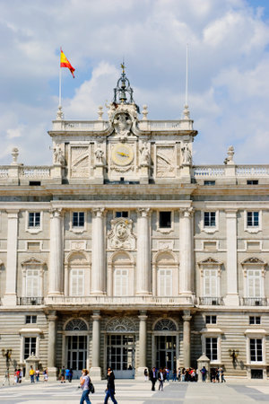 Royal palace, Palacio real, Madrid, Spainのeditorial素材