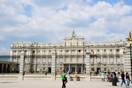 Royal palace, Palacio real, Madrid, Spainのeditorial素材