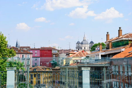 Residential houses in Madrid, Spainのeditorial素材