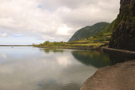 Water lagoon in Faja, Sao Jorge island, Azoresの写真素材
