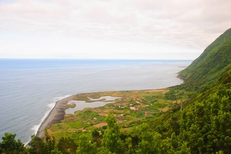Faja dos Cubres, Sao Jorge island, Azoresの写真素材
