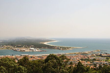 View to Viana do Castelo, Portugalの写真素材