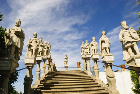 Jardim Episcopal Garden, Castelo Branco, Portugalのeditorial素材