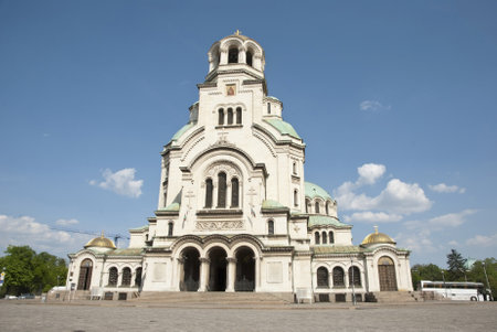 Alexander Nevsky orthodox cathedral in Sofia, Bulgariaのeditorial素材