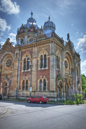 Old synagogue in Timisioara, Romania, HDR imageのeditorial素材
