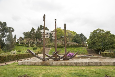 City park in Vigo, Galicia, Spainの写真素材