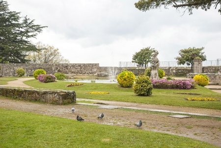 City park in Vigo, Galicia, Spainの写真素材