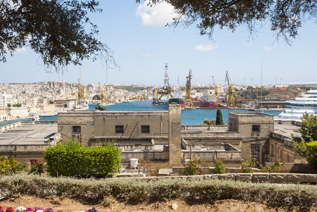 View over Valletta, capital city of Maltaの写真素材