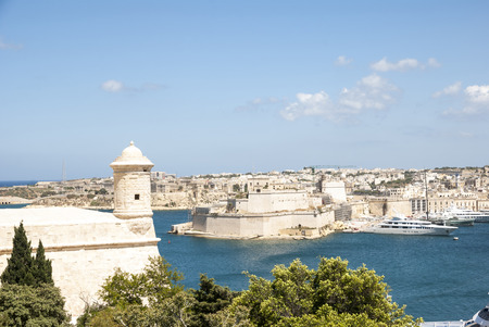 View over Valletta, capital city of Maltaの写真素材