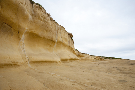 Cliffs at the coast of Maltaの写真素材