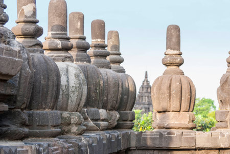 Detail of Prambanan temple, Yogjakarta, Indonesiaの写真素材