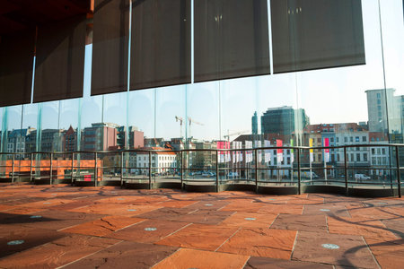 ANTWERP, BELGIUM - MARCH 17: View over Antwerp from Museum aan der Stroom on March 17, 2015