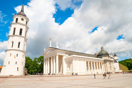Cathedral of St. Stanislaus in Vilnius, Lithuaniaの写真素材