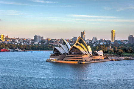 View on Sydney Opera house in afternoon lightのeditorial素材