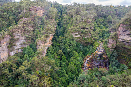 Waterfall at blue mountains national park, Australia
