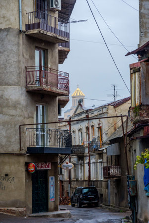 Street in Tbilisi old town, Georgia, Caucasus