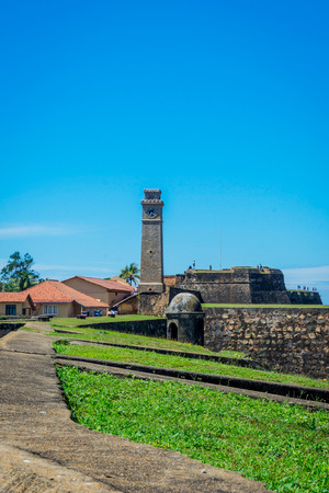 View to Galle Fort on sunny day, Sri Lankaの写真素材