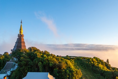 Doi inthanon, highest peak of Thailandの写真素材