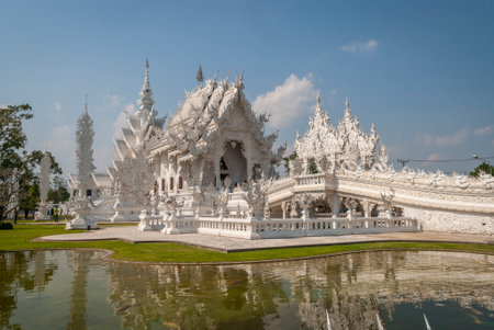 Wat Rong Khun, Chiang Rai White Temple, Thailandのeditorial素材