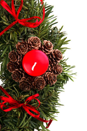 Advent wreath detail isolated の写真素材