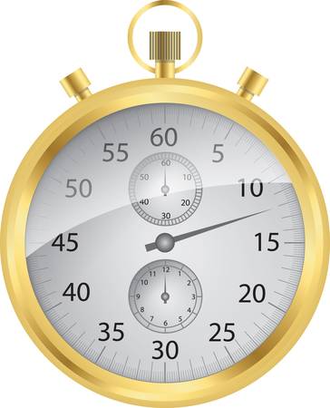 Golden stop watch vectorのイラスト素材