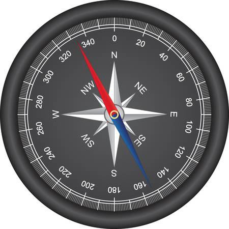 Black compass vector のイラスト素材