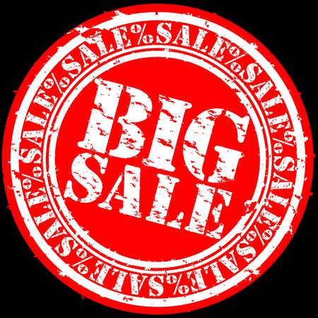 Grunge big sale rubber stamp, illustrationのイラスト素材
