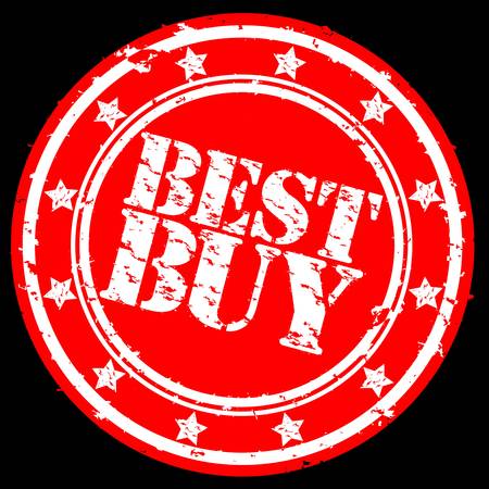 Grunge best buy rubber stamp, illustrationのイラスト素材