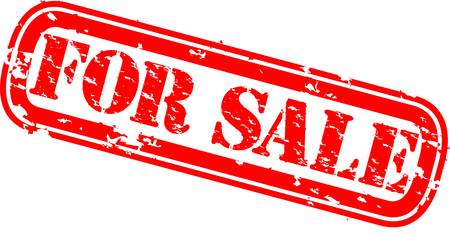 Grunge for sale rubber stamp, vector illustrationのイラスト素材