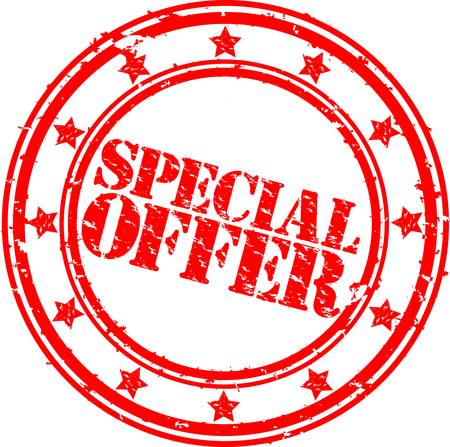 Grunge special offer rubber stamp, vector illustrationのイラスト素材