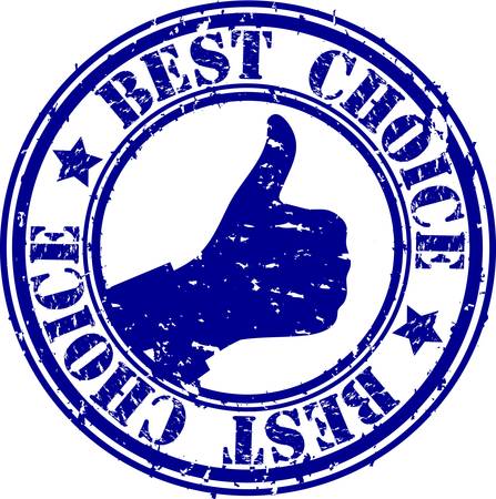 Grunge best choice rubber stamp, vector illustration のイラスト素材