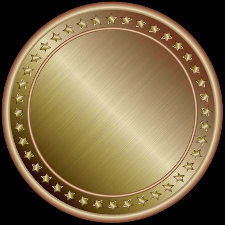 Bronze medal, illustration のイラスト素材