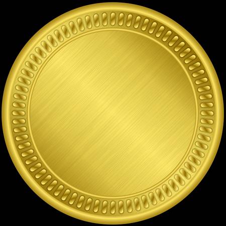 Golden medal, illustration のイラスト素材