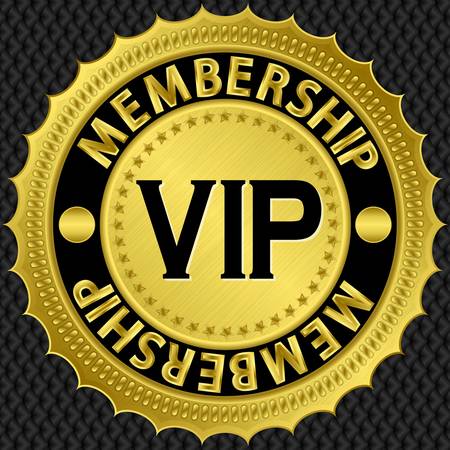 Vip golden label, illustrationのイラスト素材